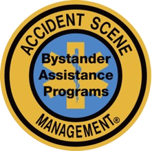 Bystander Assistance program logo, it is recognised around the world